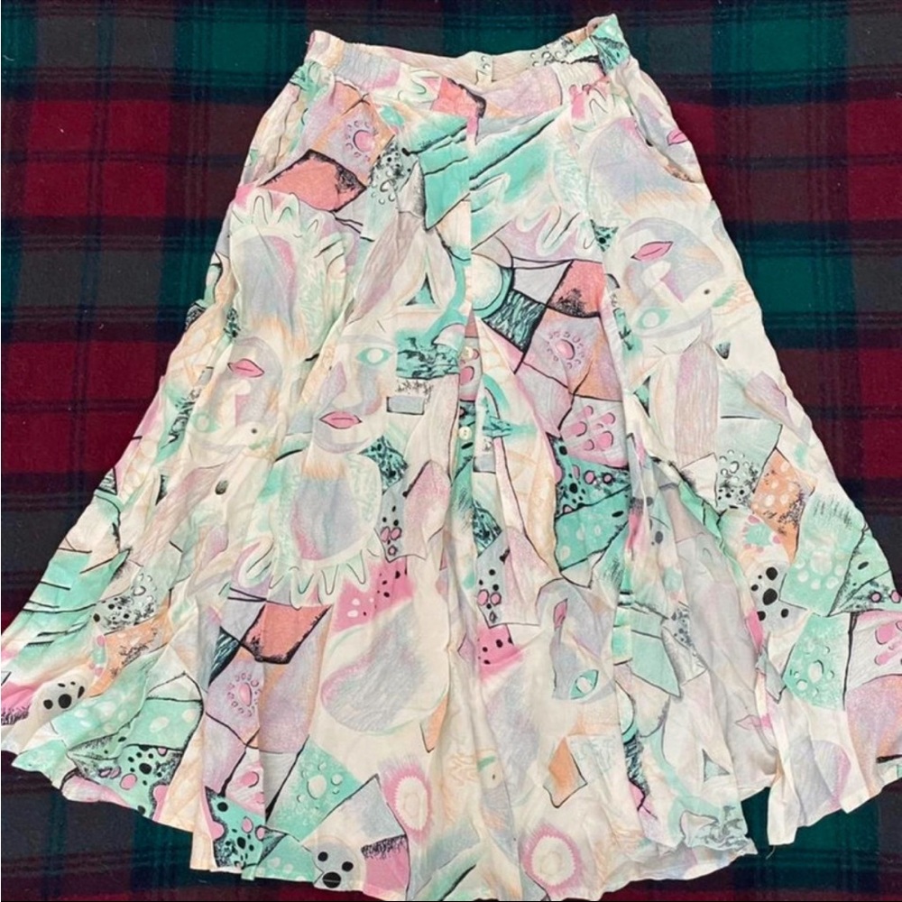 Ankle length summer skirt